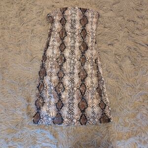 Wild Fable Strapless Snake Print Dress